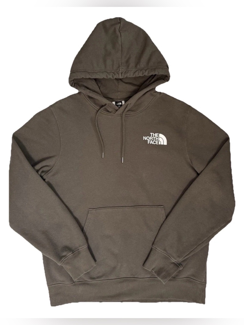The North Face Mens Sz M Pullover Hoodie Sweatshirt Brown Half Dome Logo Fleece - Picture 2 of 11